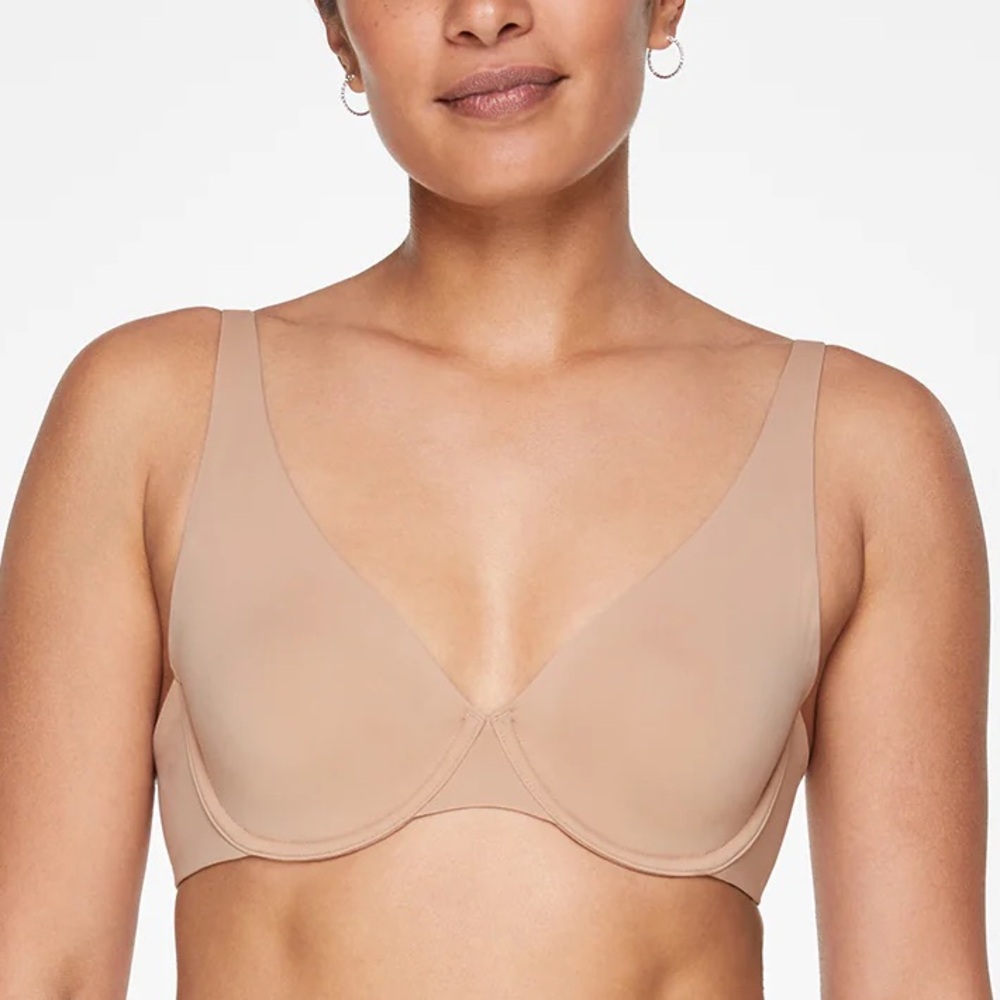 Thirdlove Second Skin Unlined Bra 34D Taupe Nude